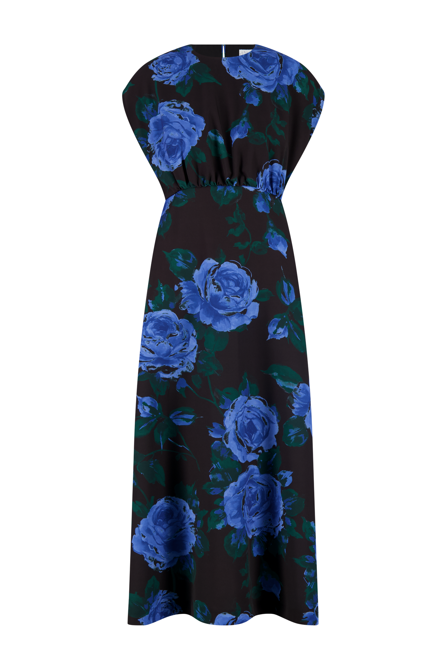 Rose Crepe Midi Dress