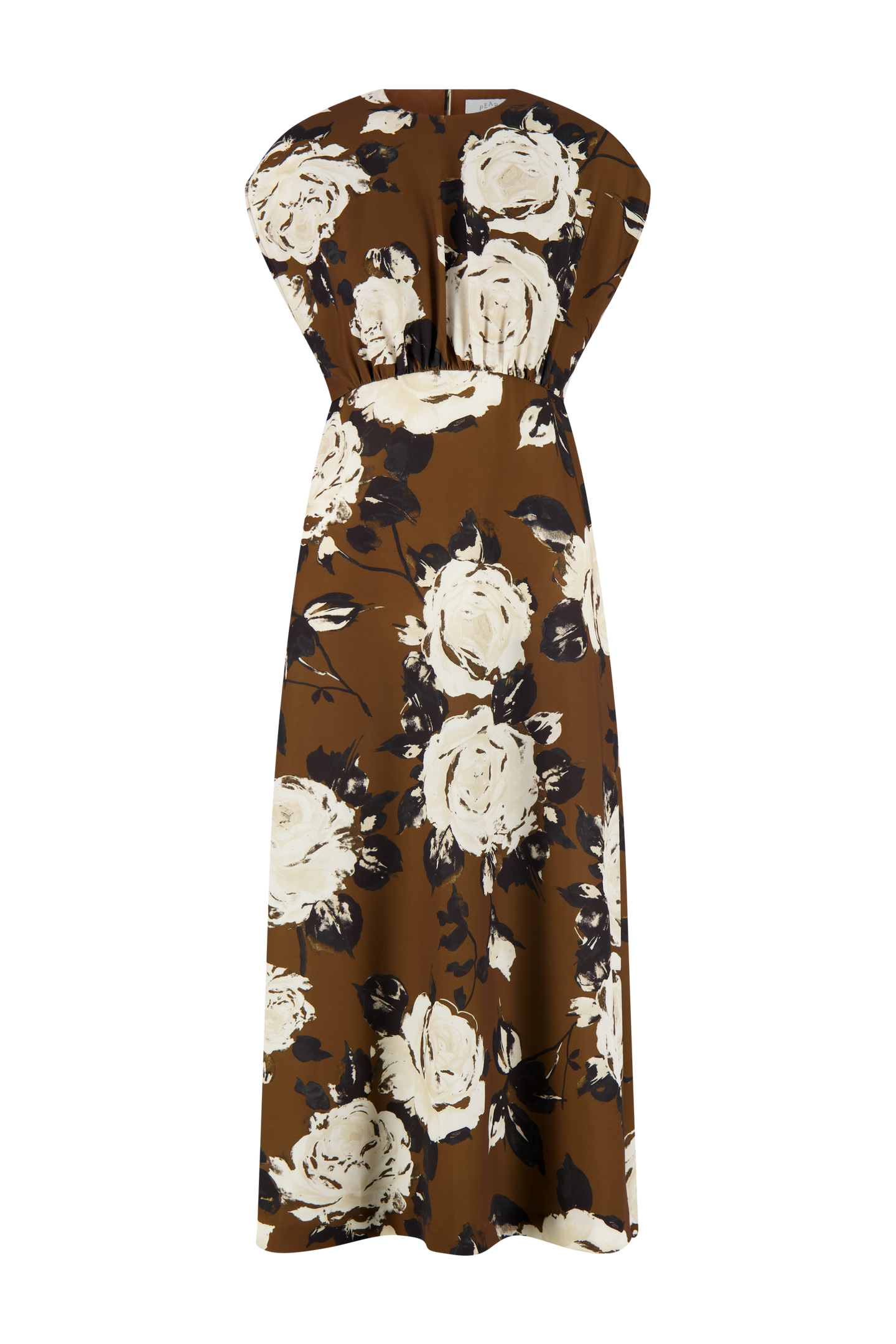 Rose Crepe Midi Dress