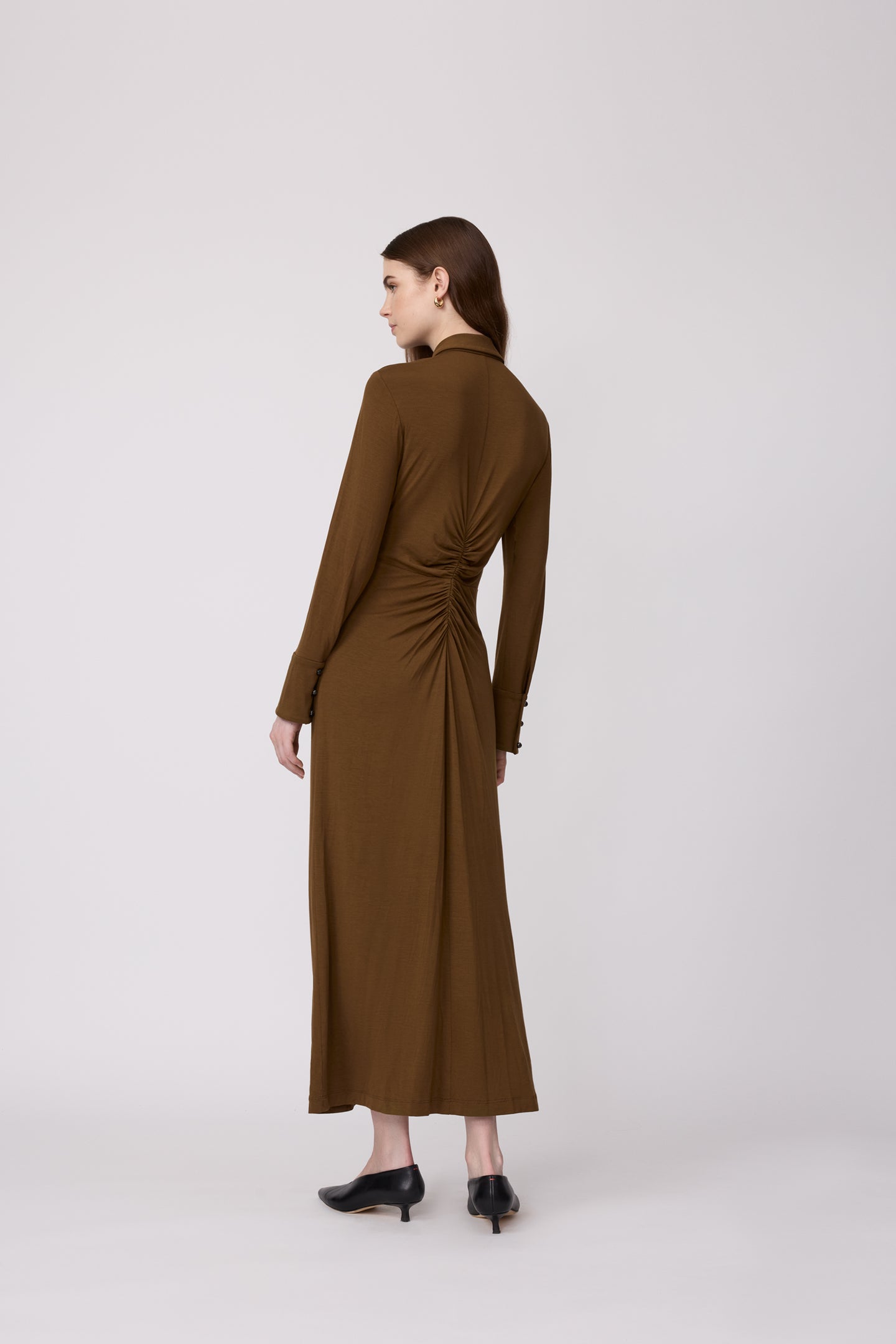 Jersey Shirred Dress