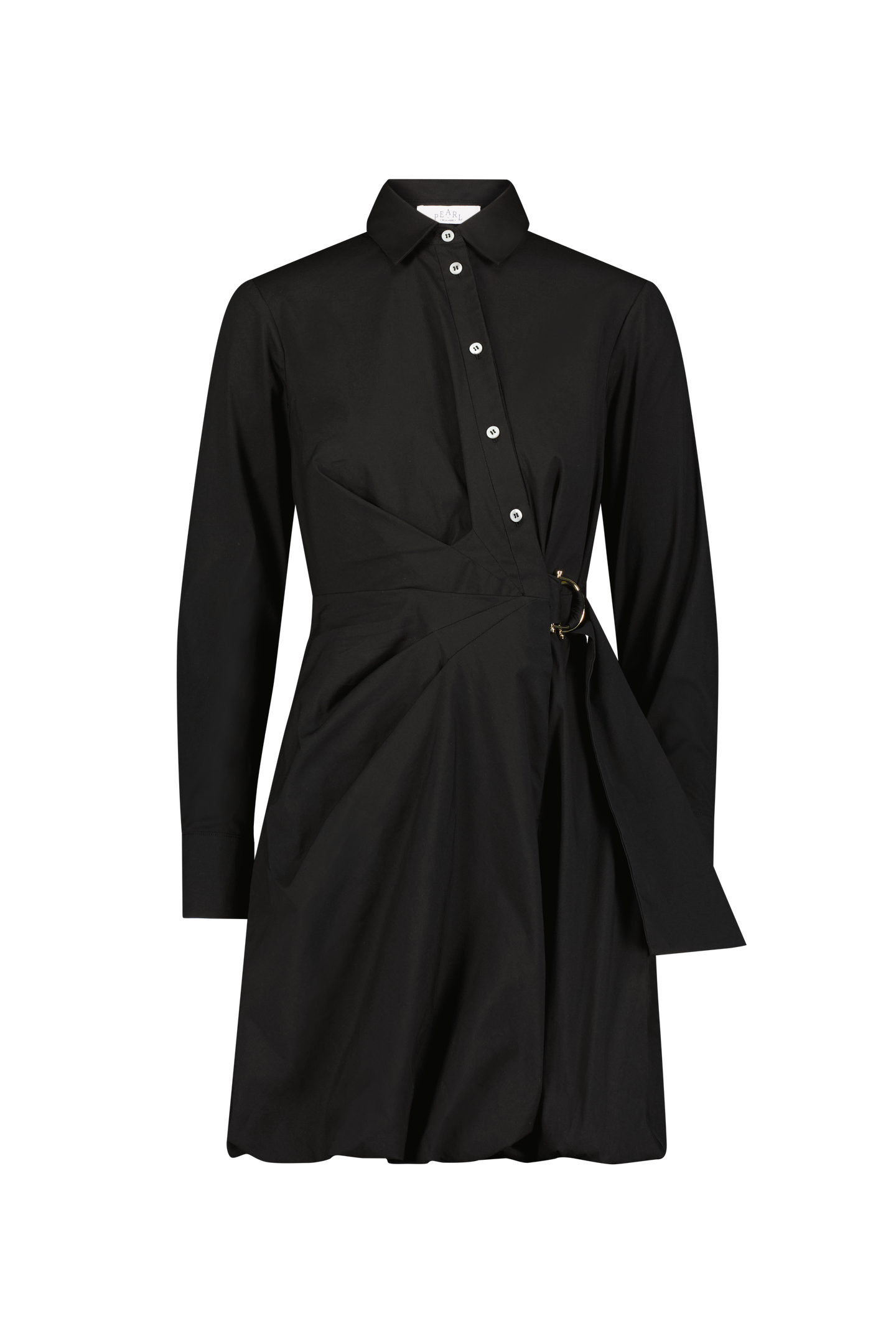 Cotton Poplin Bubble Hem Dress