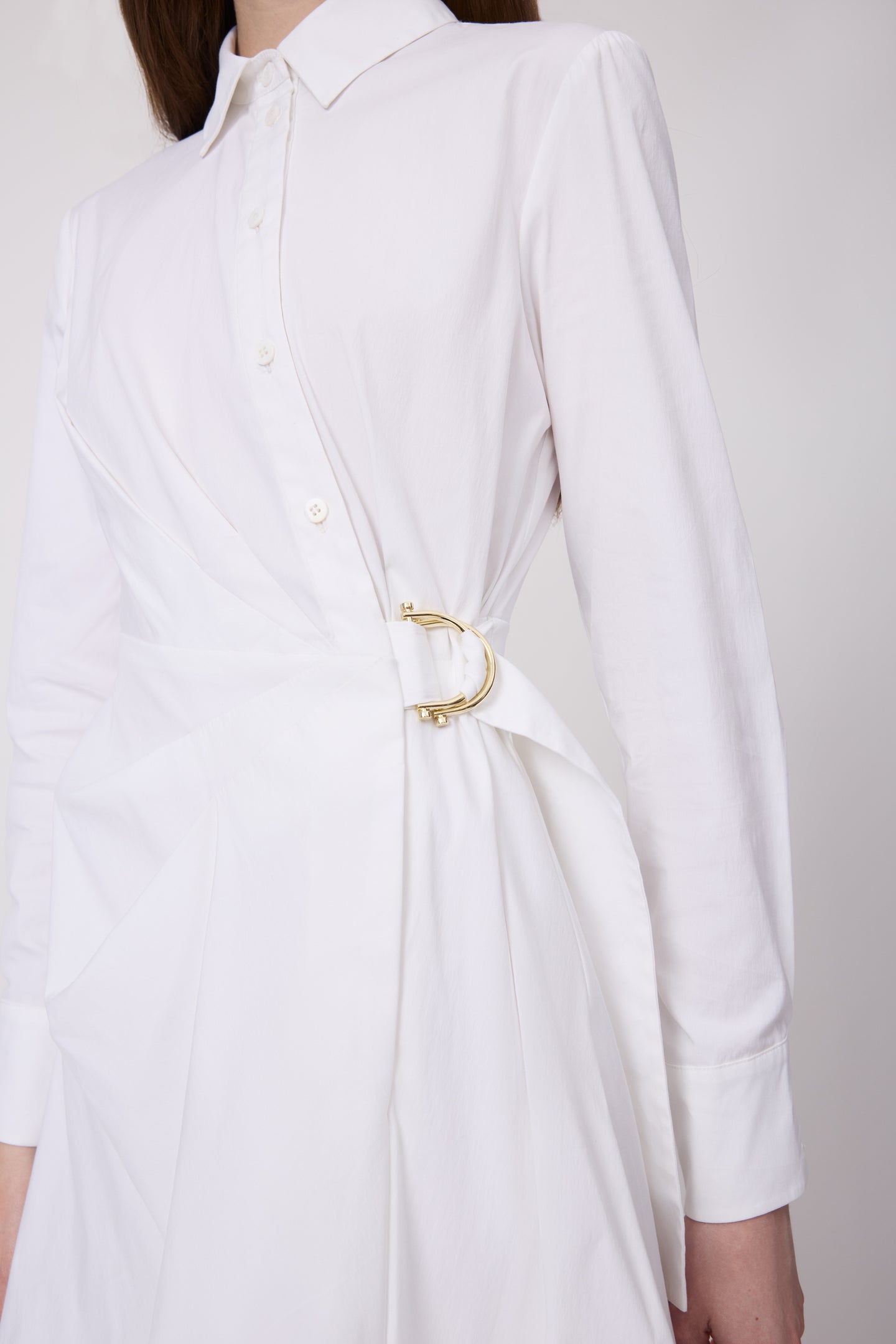 Cotton Poplin Bubble Hem Dress