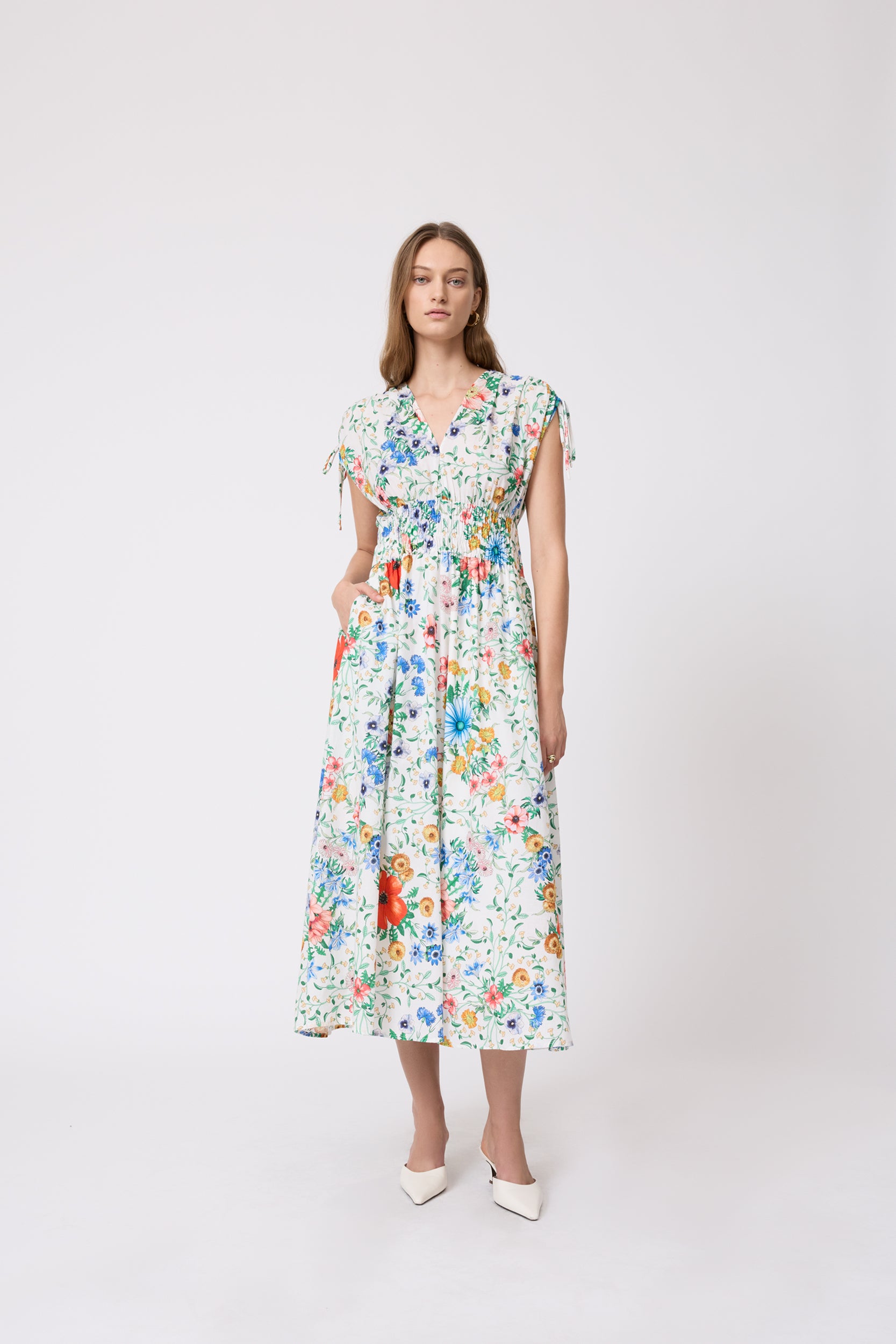 LeoArobe アローブ　Pearl Ruffle Dress Off-Shoulder Pastel Ball Gown with Ruffles - PromGirl