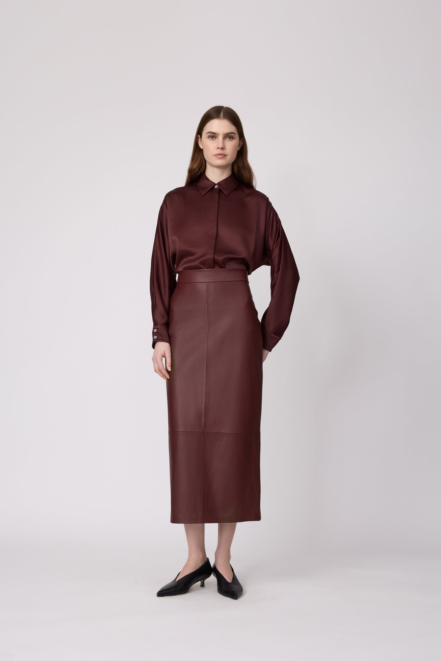 Leather Pencil Skirt