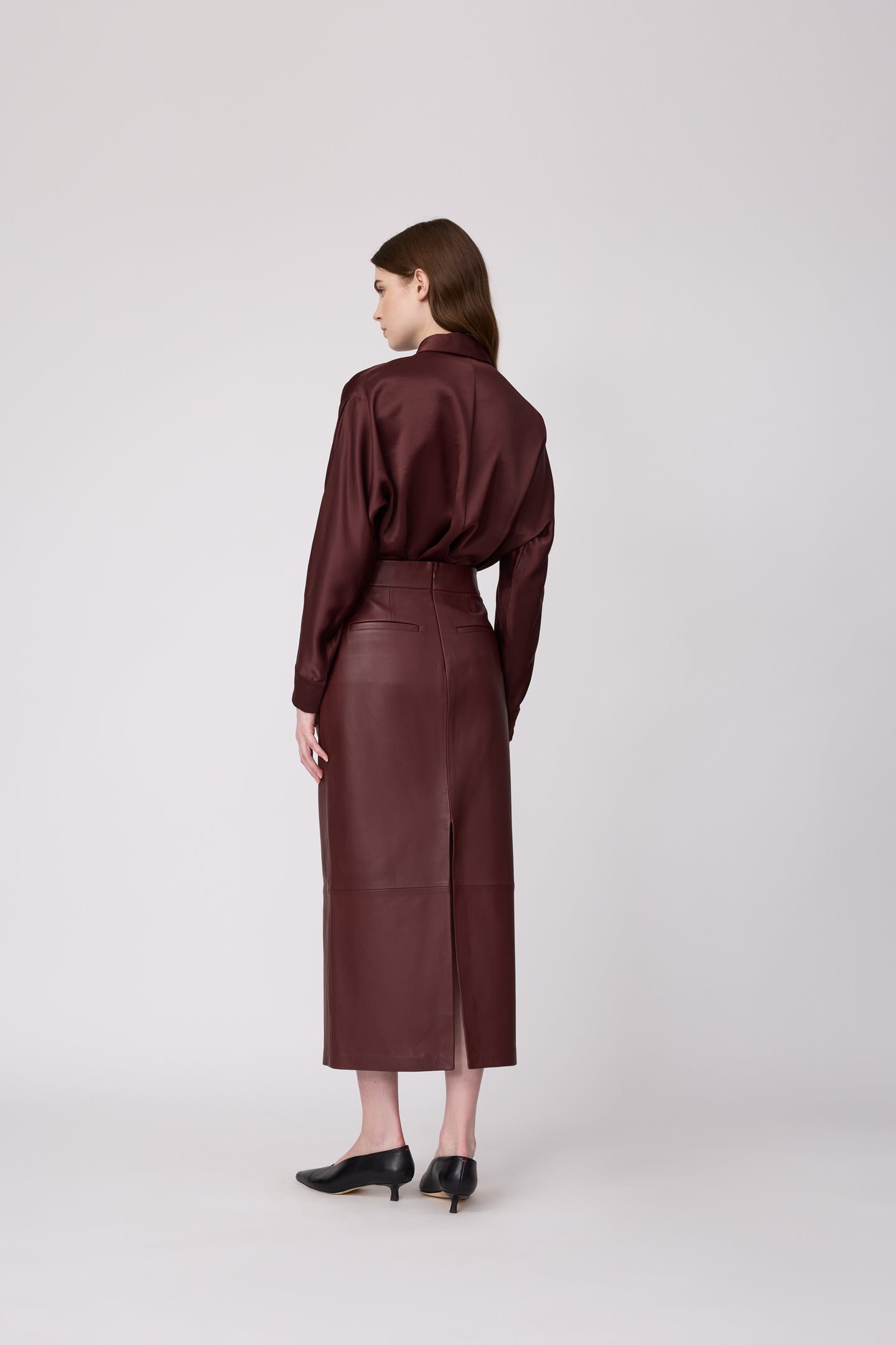 Leather Pencil Skirt