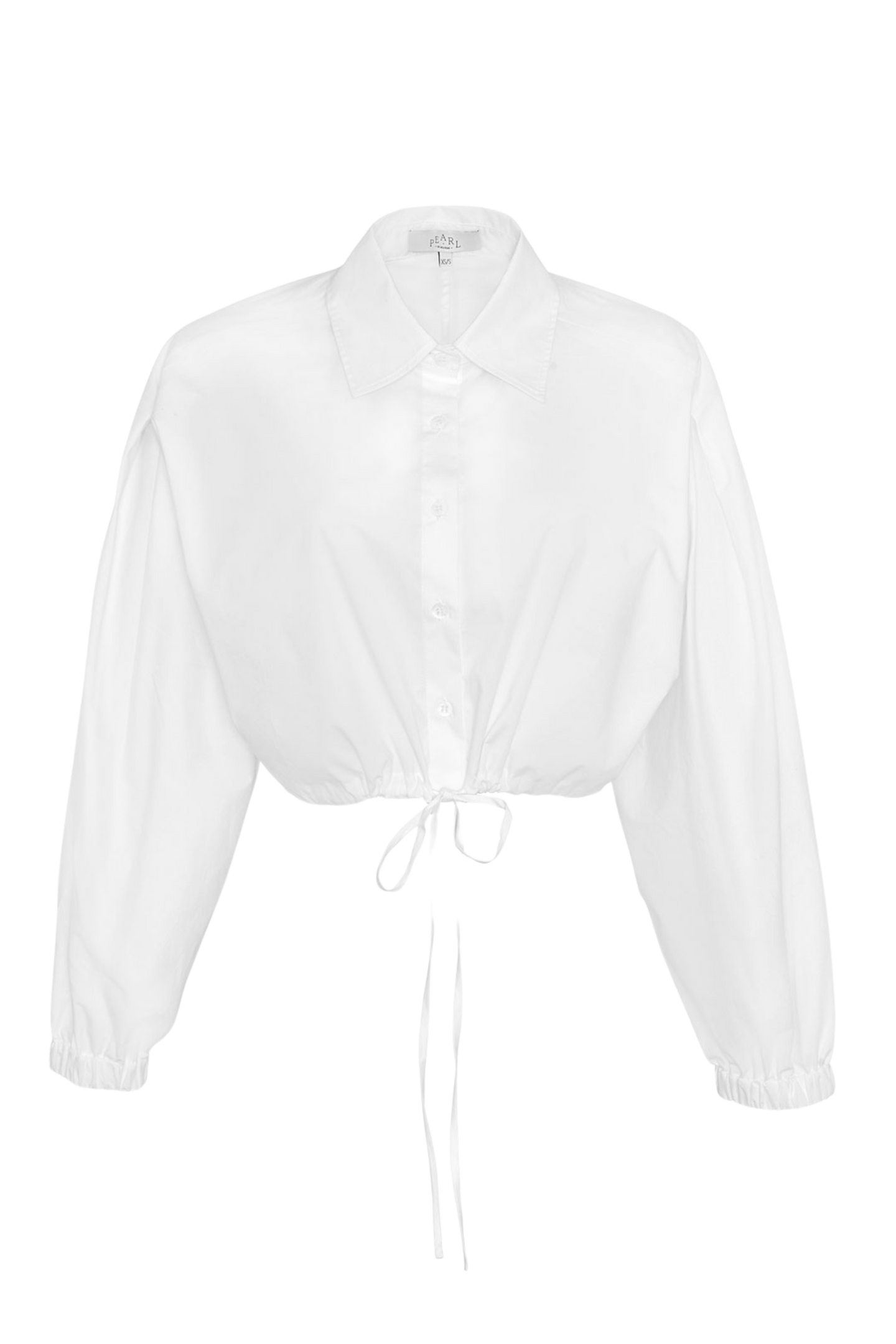 Cotton Poplin Tie Front Top