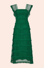 Fringe Lace Midi Dress