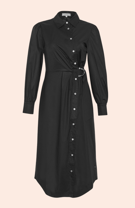 Cotton Poplin Asymmetrical Shirt Dress