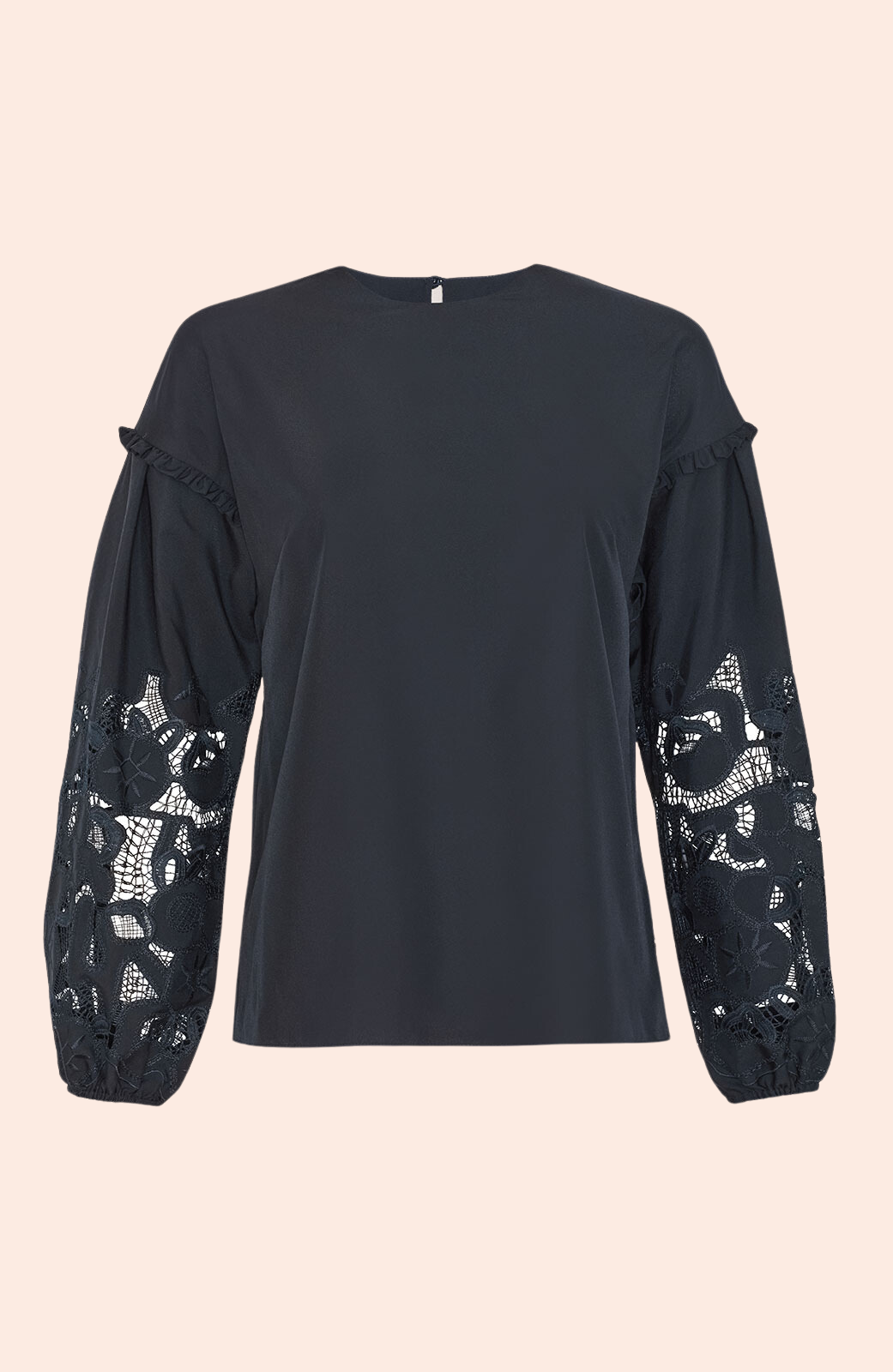 Floral Embroidered Cotton Full Sleeve Top