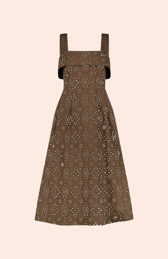 Cotton Eyelet Midi Dress