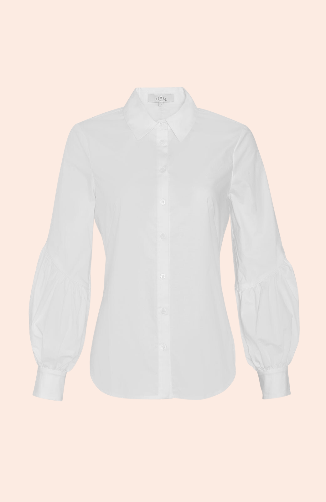 Cotton Poplin Shirred Detail Top