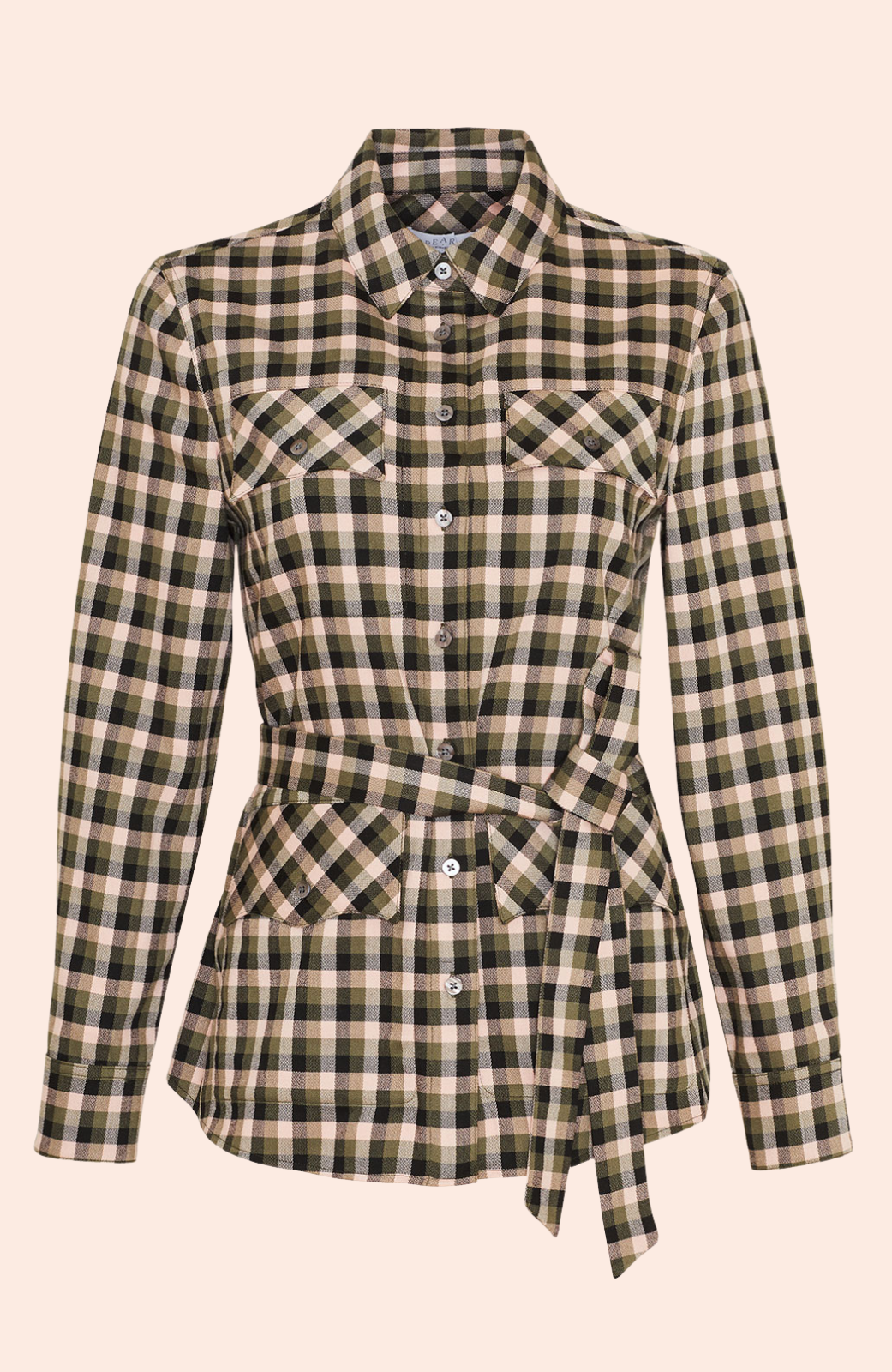 Woven Plaid Button Down Shirt