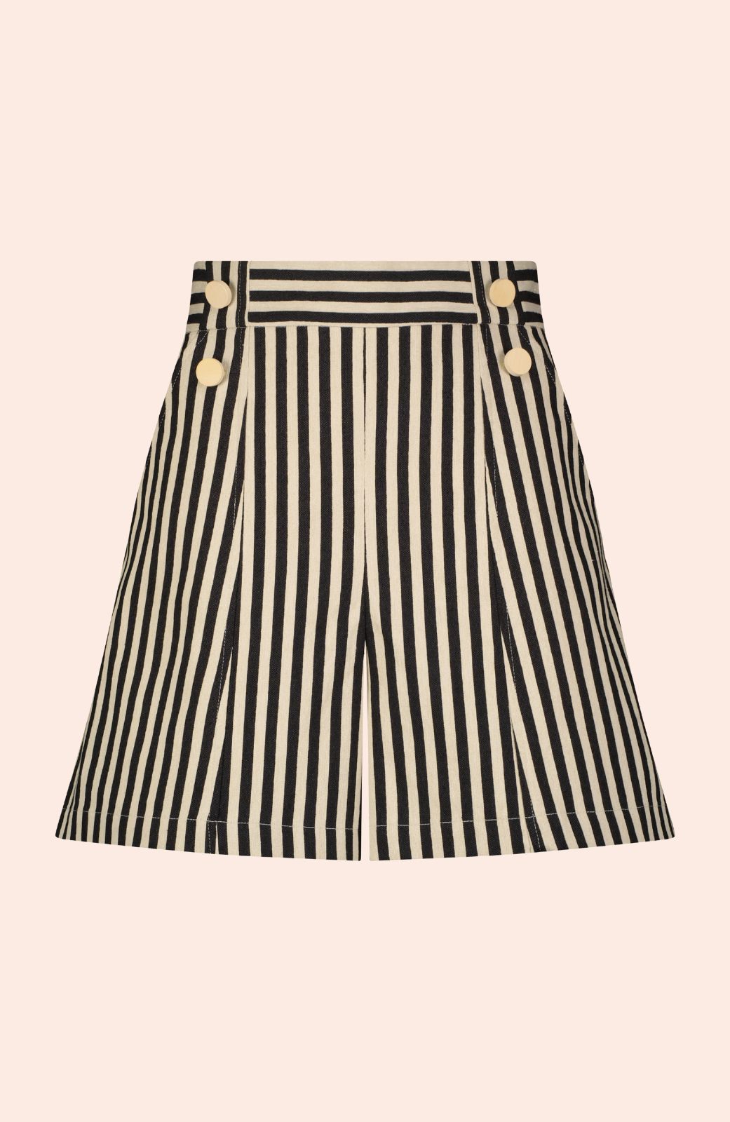 Striped Canvas Sailor Short