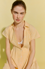 Striped Seersucker Shirt Dress