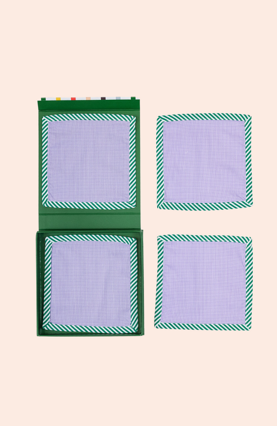 TML x Pearl by Lela Rose Cocktail Napkins (Gingham
