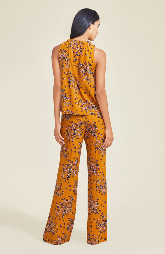 Floral Crepe Halter Top