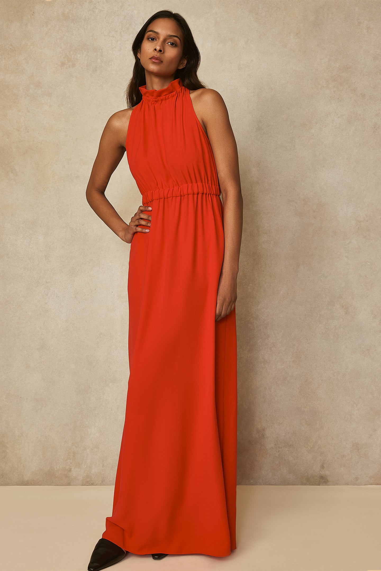 Fluid Crepe Gown