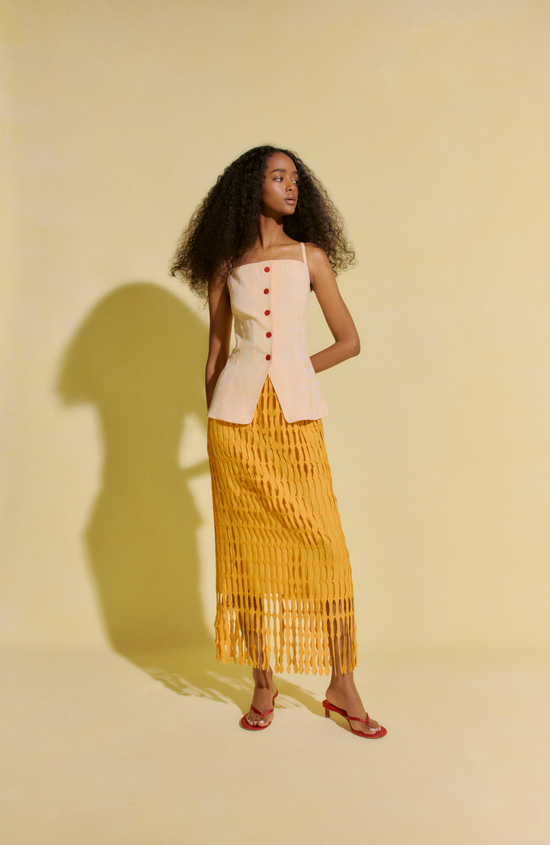 Striped Seersucker Top