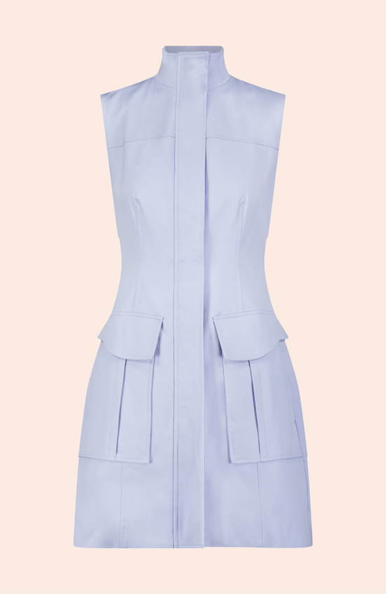 Stretch Cotton Vest Dress