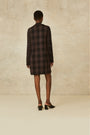 Gingham Jacquard Knit Jacket