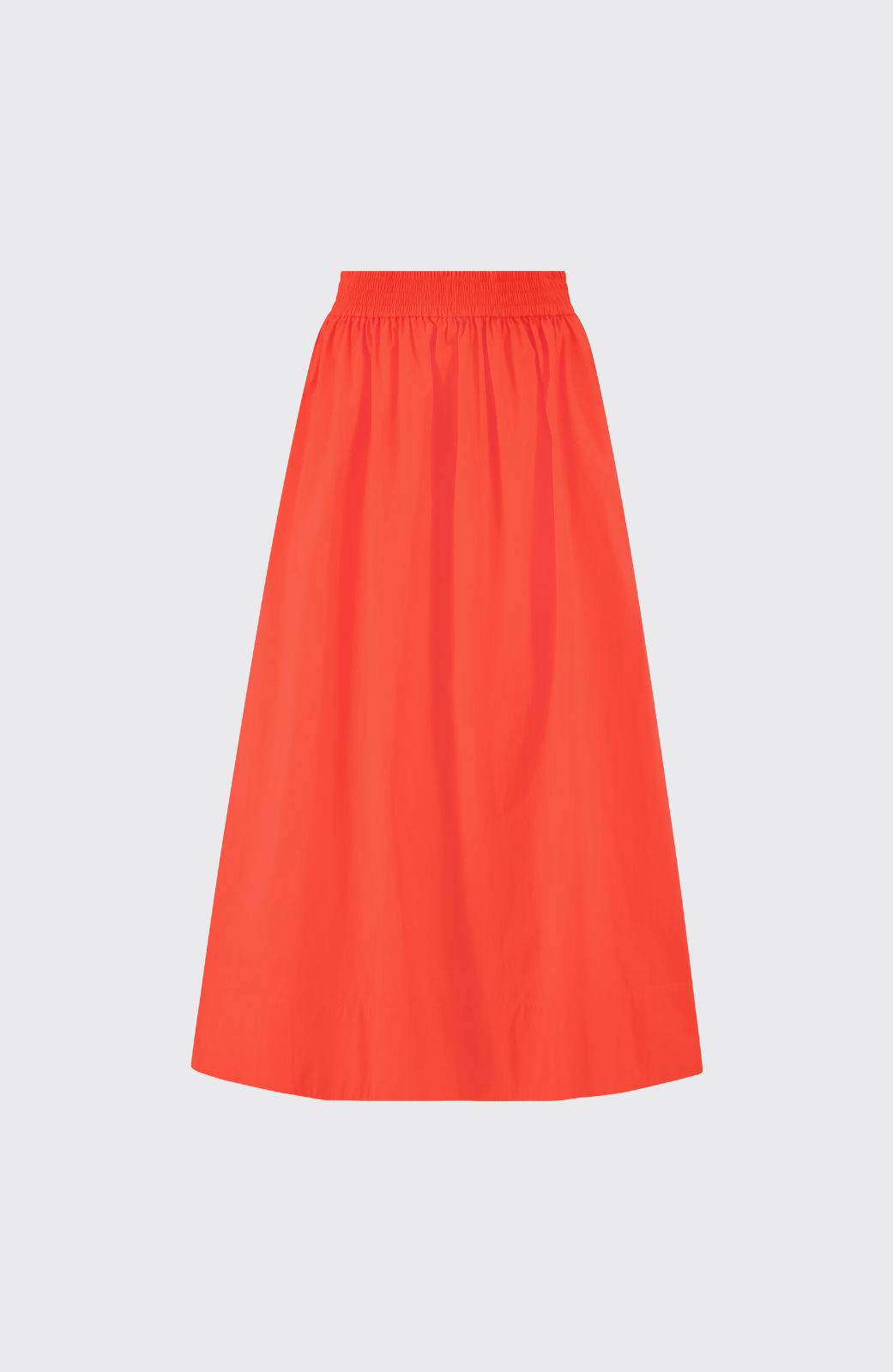 Tech Poplin Midi Skirt