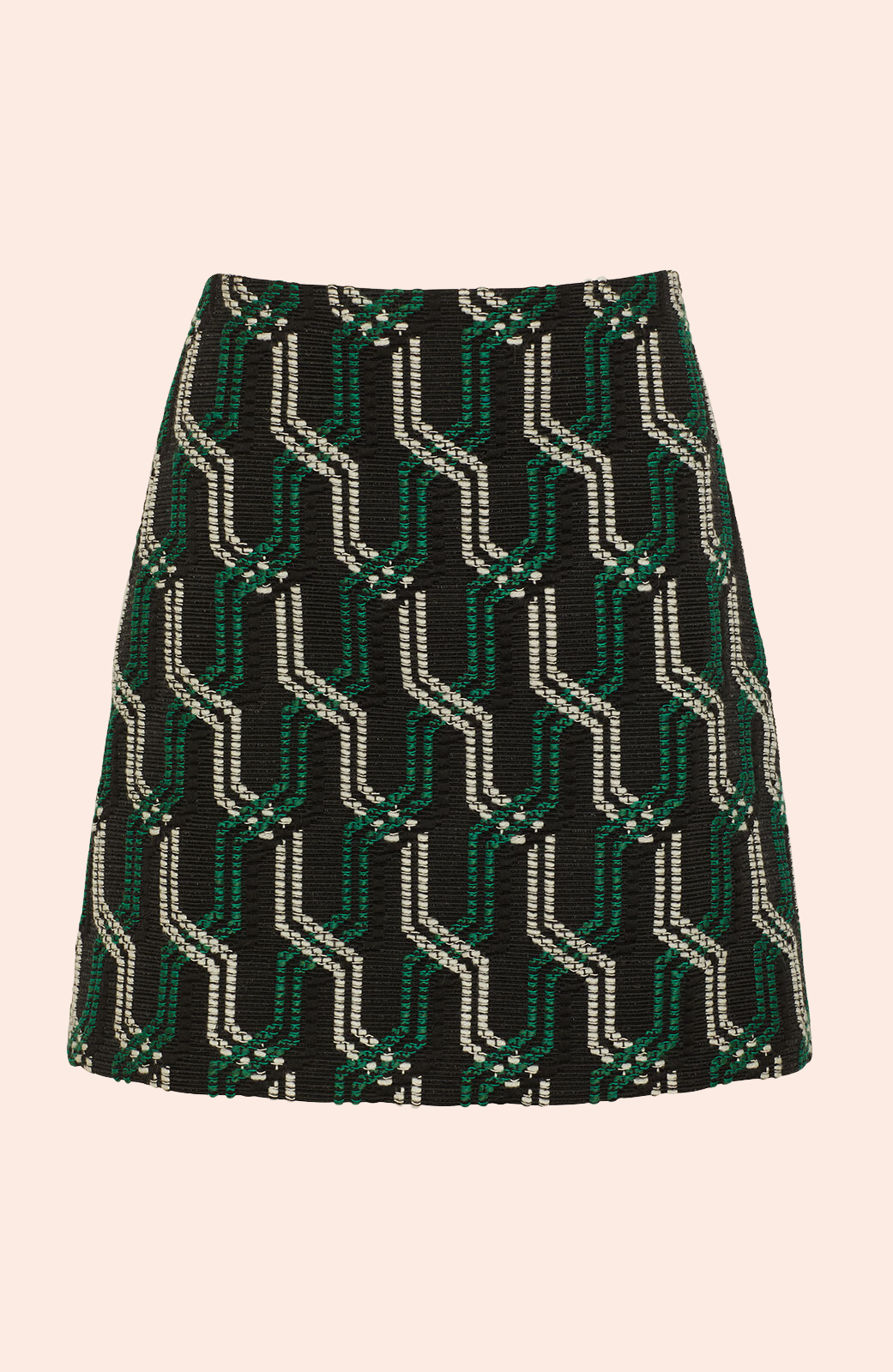 Rope Jacquard Mini Skirt