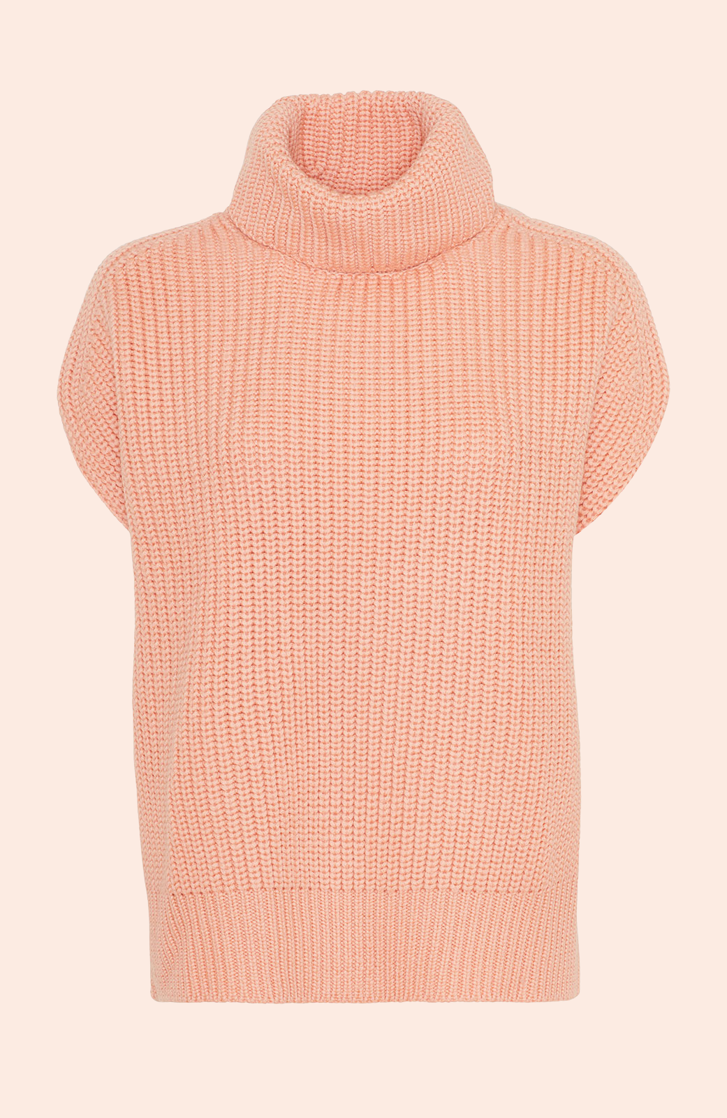 Sleeveless Turtleneck Sweater