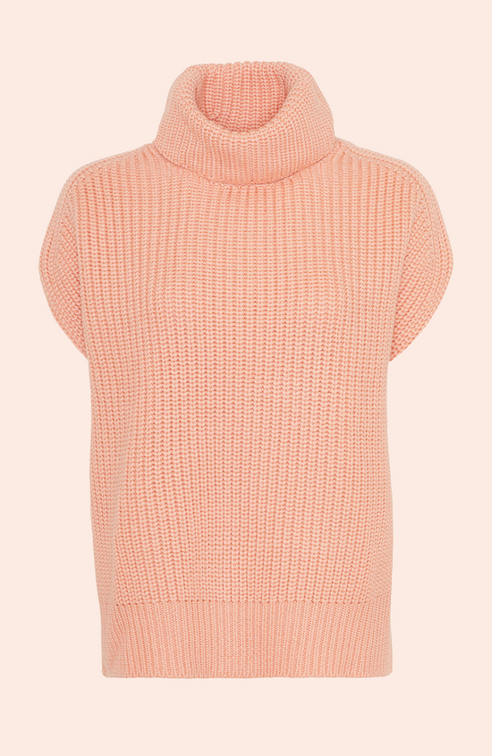 Sleeveless Turtleneck Sweater