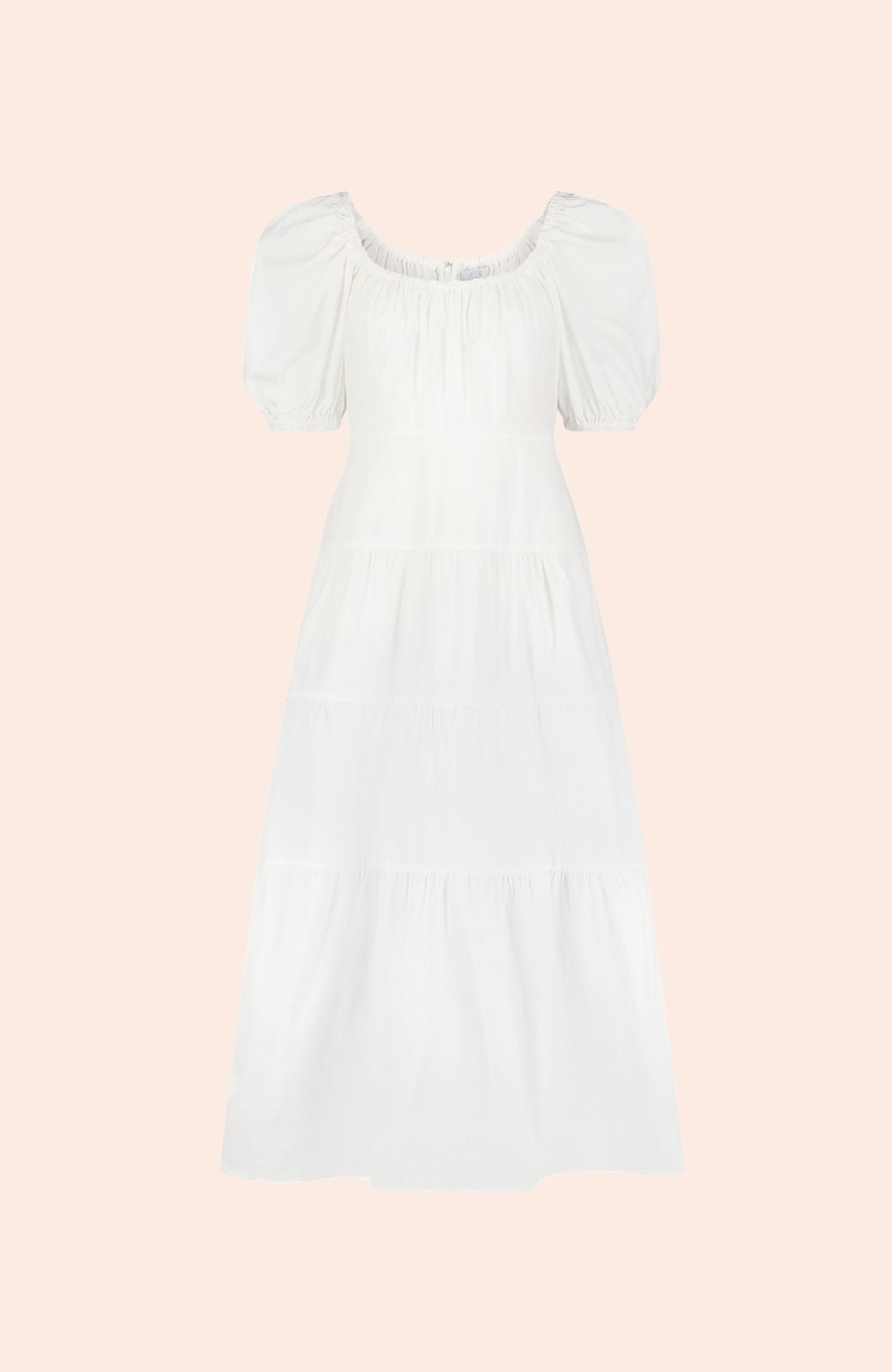 Cotton Poplin Tiered Dress