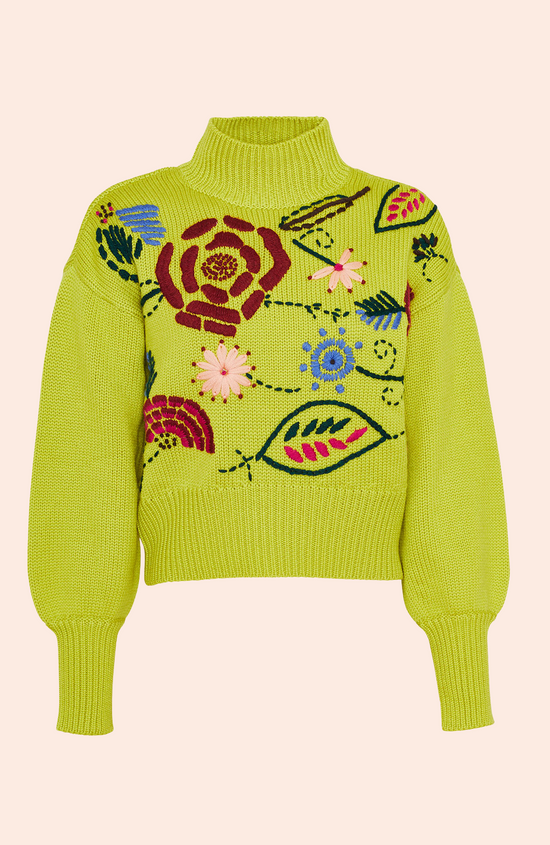 Embroidered Full Sleeve Sweater