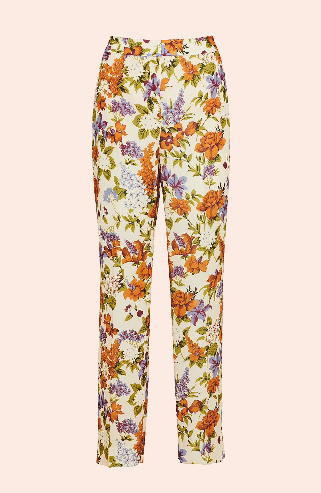 Floral Printed Crepe Erin Pant