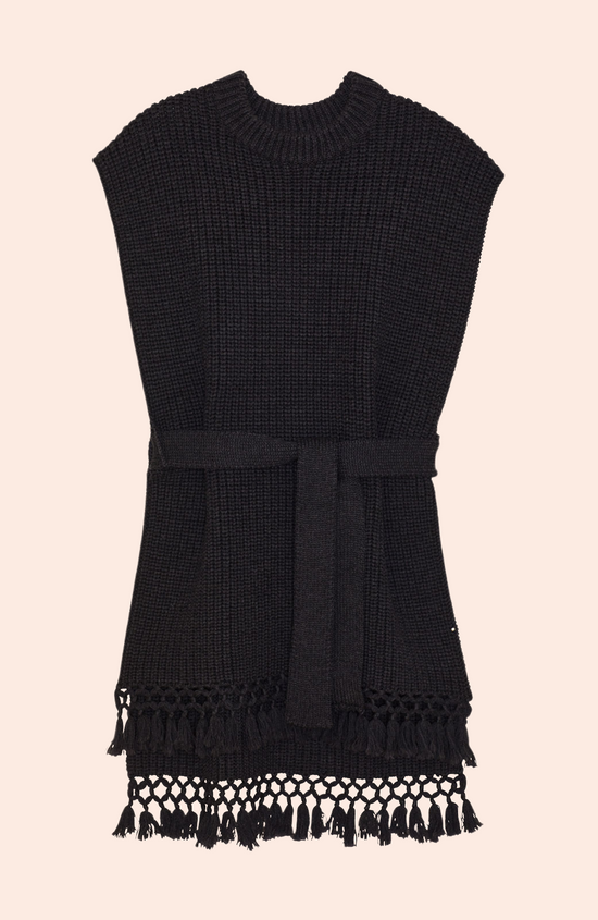 Belted Knit Vest