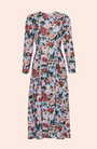 Floral Printed Crepe Midi Dress