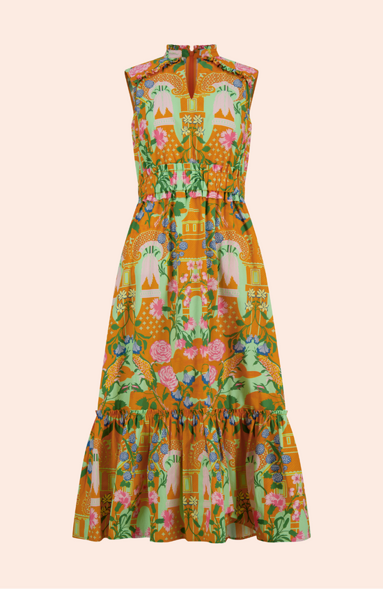 Rose Garden Cotton Smocked Dress