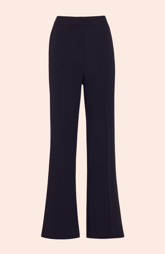 Stretch Crepe Contrast Detail Pant