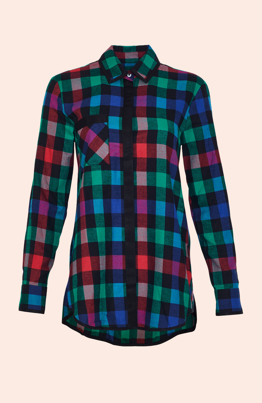 Plaid Flannel Swing Shirt