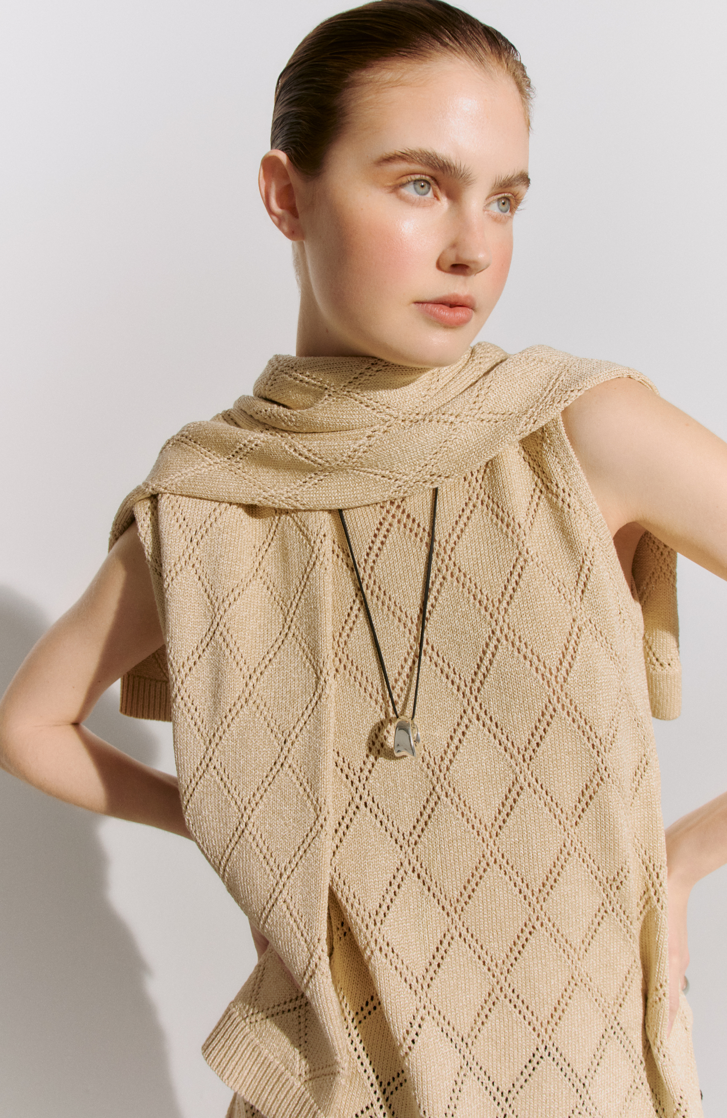 Pointelle Knit Tunic