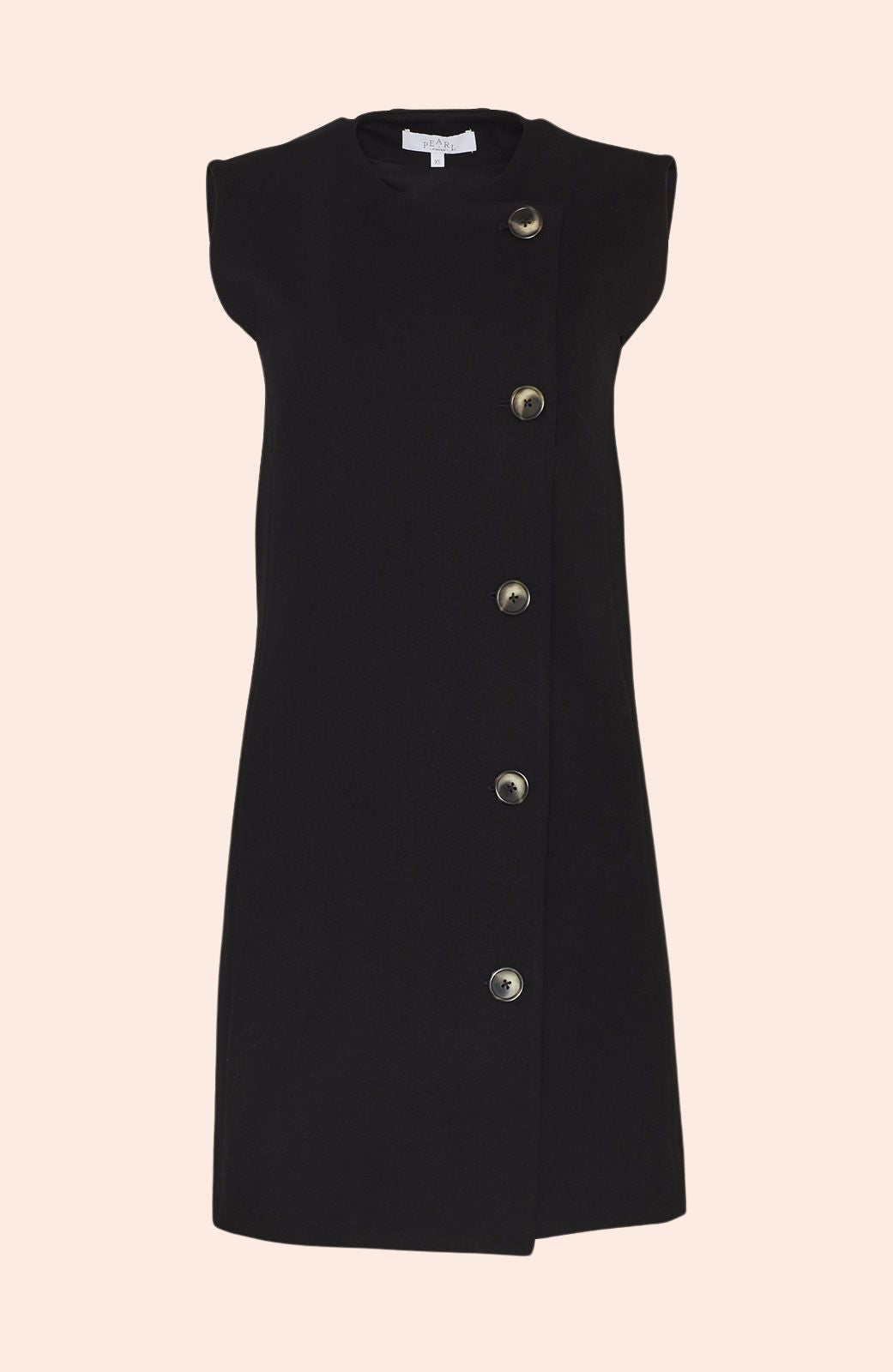 Ponte Button Front Dress