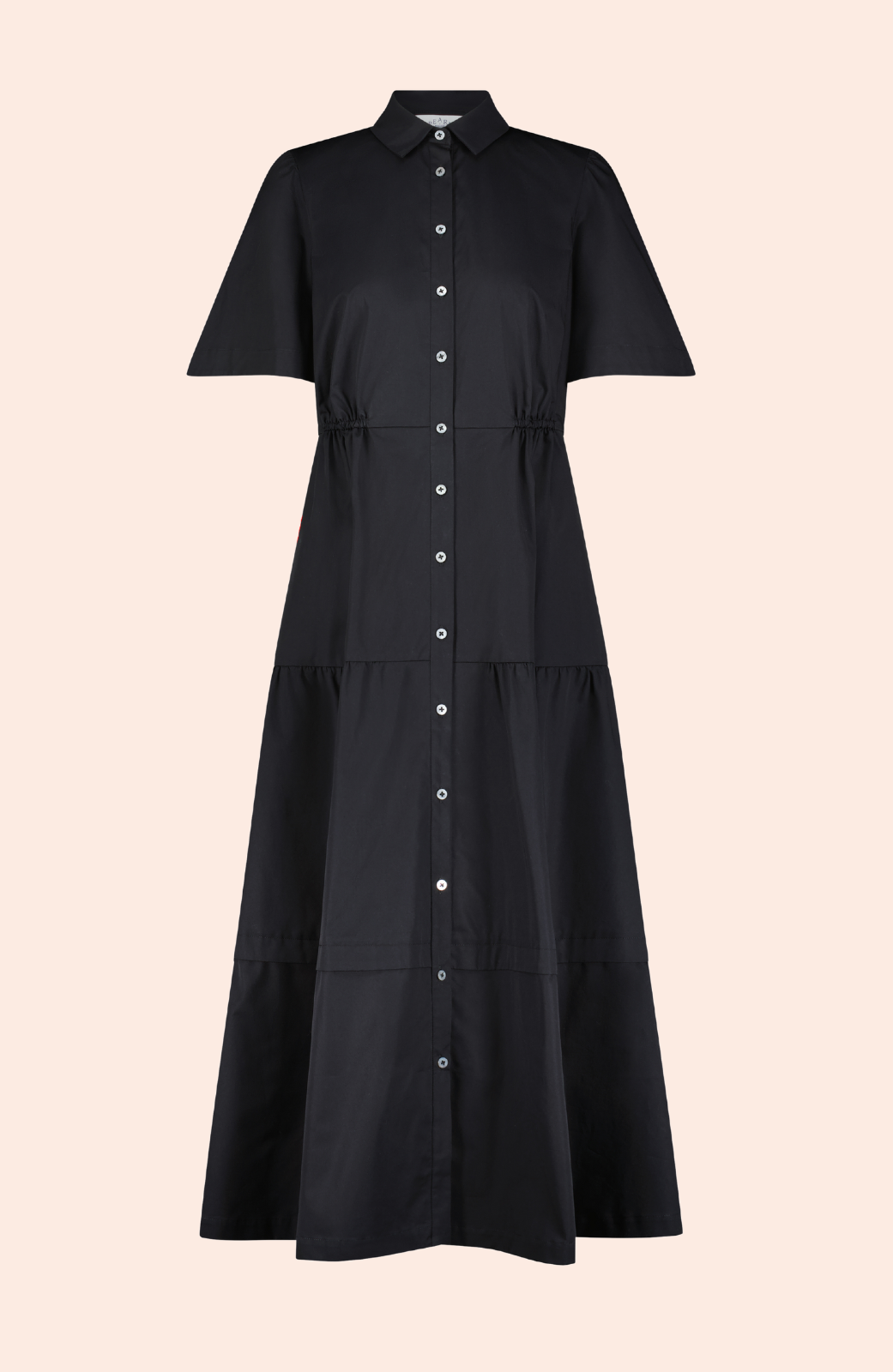 Coated Poplin Shirt Dress