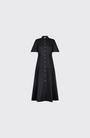 Coated Poplin Shirt Dress