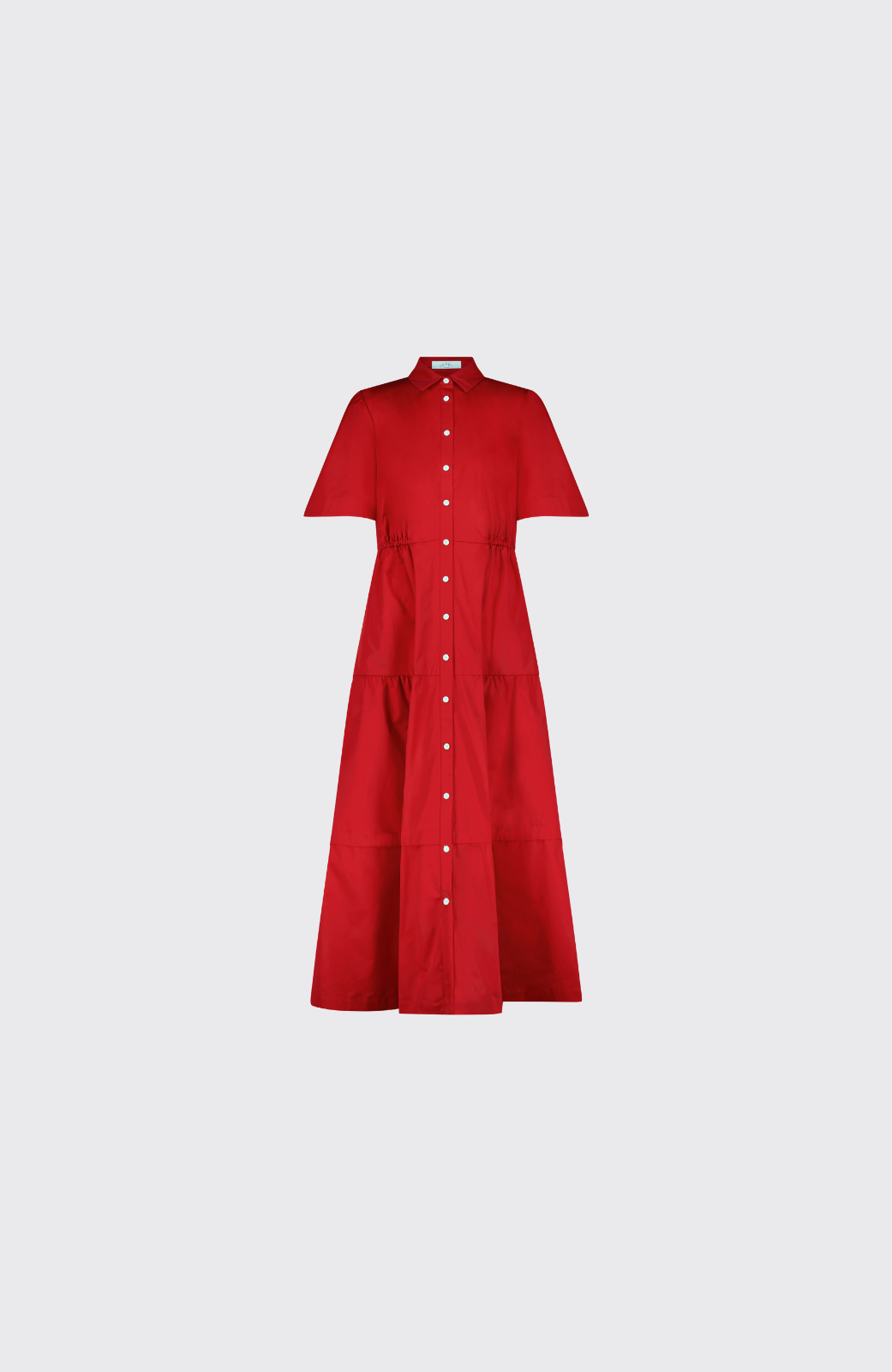 Coated Poplin Shirt Dress