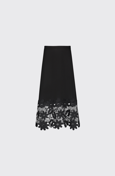 Check and Lace Jagged-hem Skirt/Beige｜PERVERZE | パーバーズ