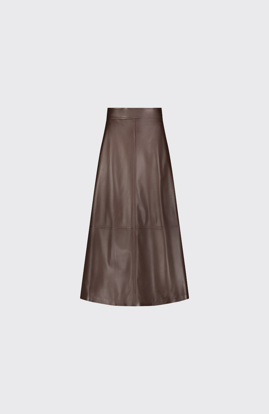 Leather Midi Skirt