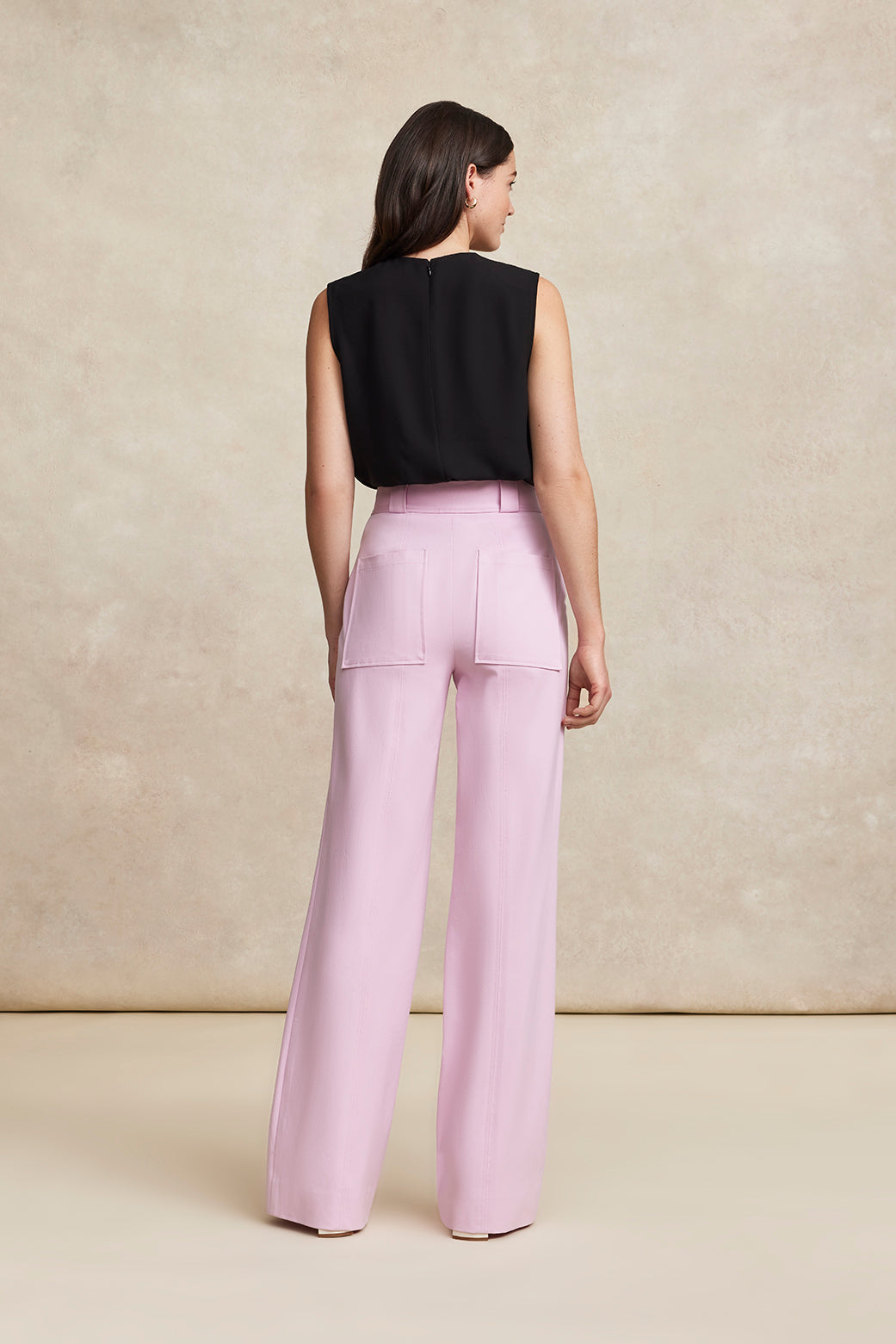 Fluid Crepe Knot Detail Top