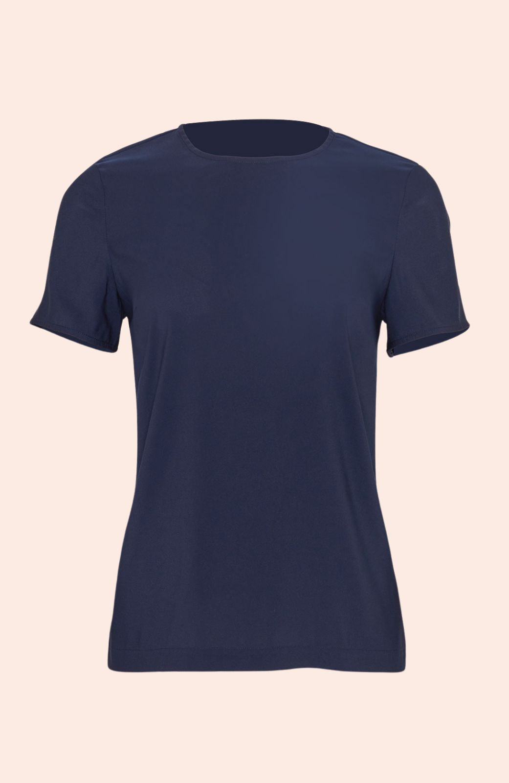 Fluid Crepe Short Sleeve Top