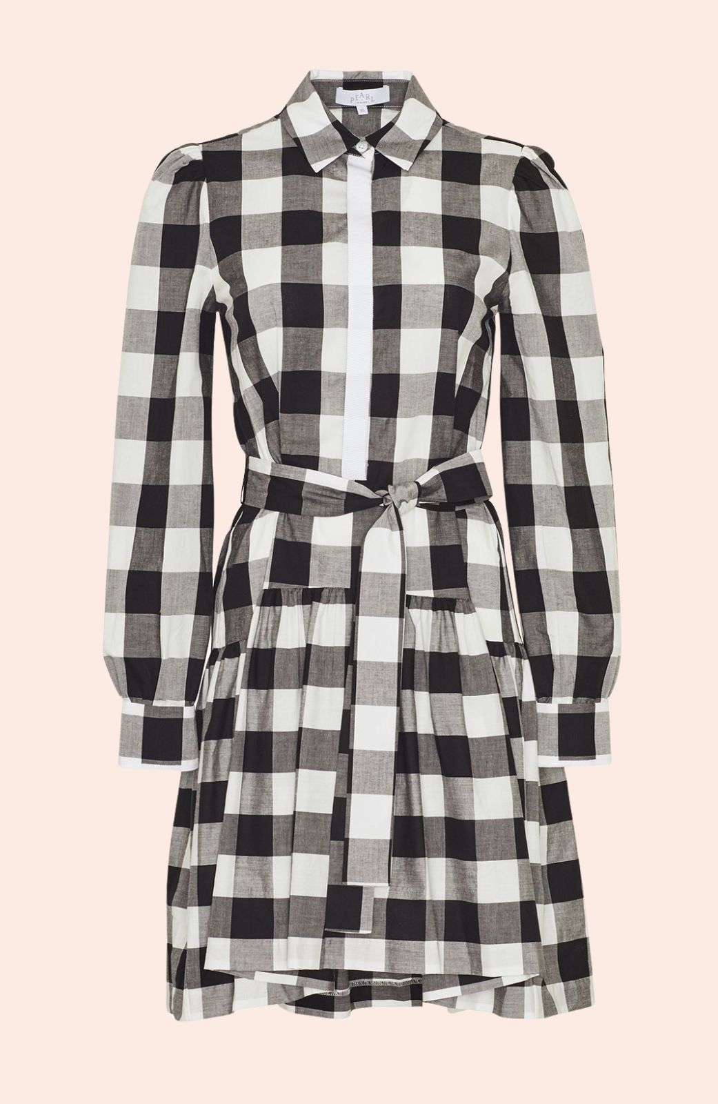 Plaid Poplin Shirt Dress
