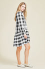 Plaid Poplin Shirt Dress