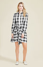 Plaid Poplin Shirt Dress