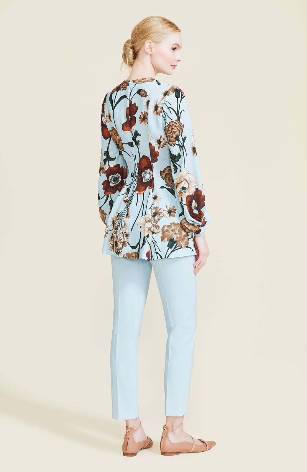 Floral Crepe Full Sleeve Top