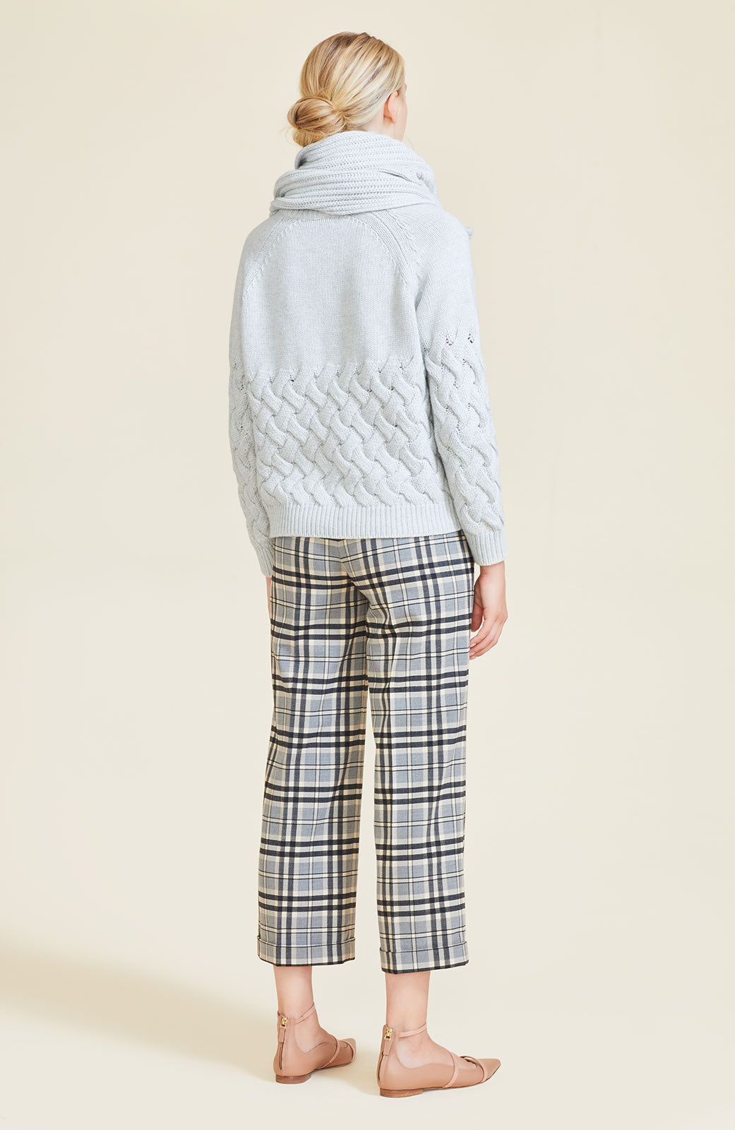 Plaid Wool Casey Pant