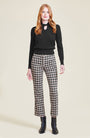 Woven Plaid Cuffed Pant